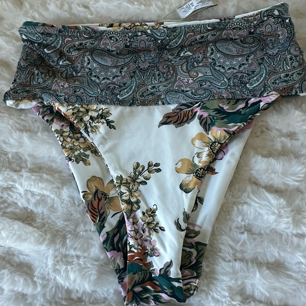Maaji Floral Bikini with Pink and Green Accents - Picture 7 of 8
